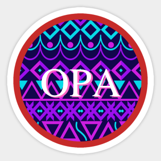 Opa Ethnic Sticker